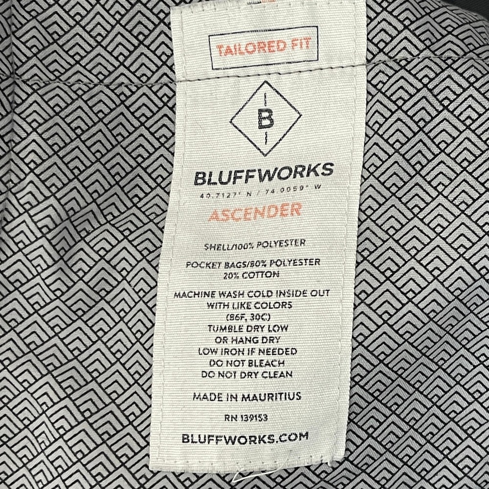 Bluffworks Ascender Chino Pants Mens 36x30 Tailored Charcoal Grey Travel *READ - Picture 3 of 12